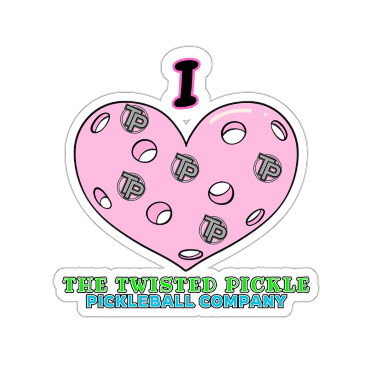 I HEART TP Kiss-Cut Stickers